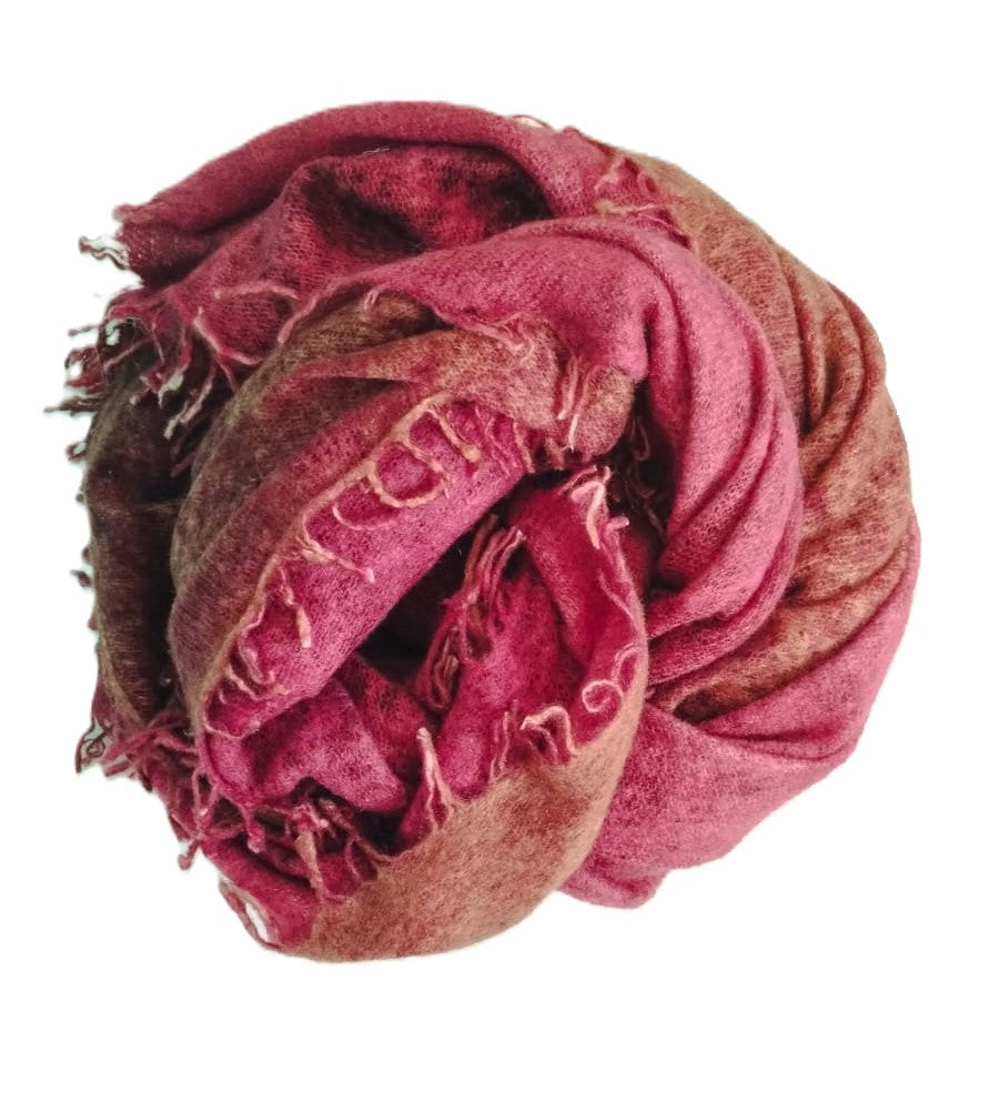 CARRE ICE DYE BORDEAUX